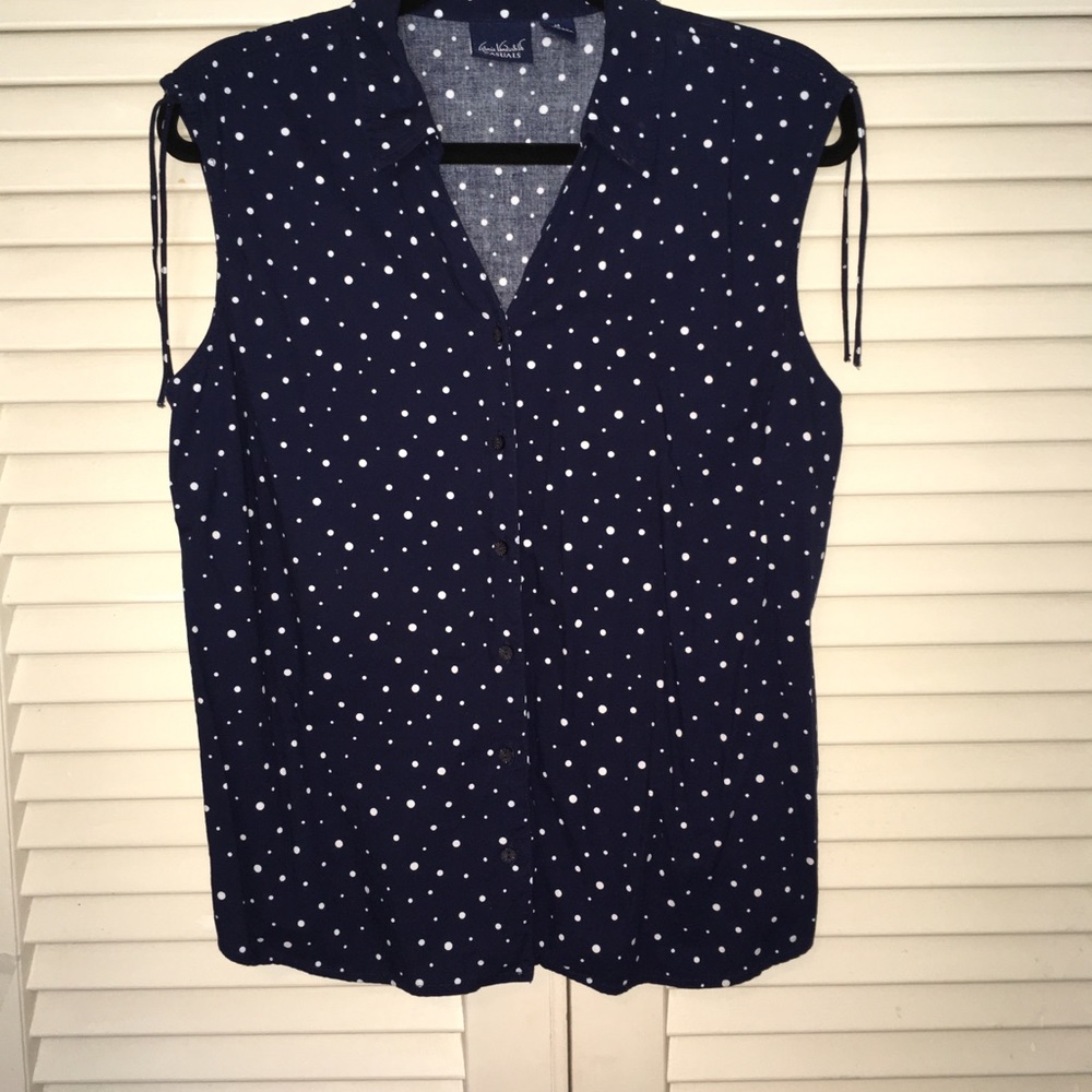 Gloria Vanderbilt Casuals Collared Top